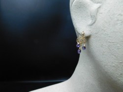 14k drop purple ears main